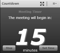 Example of countdown timer