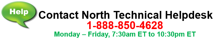 Contact North Technical Helpdesk. 1-888-850-4628
