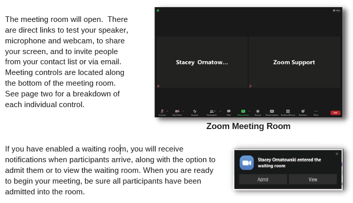 Screenshot of Zoom Application