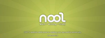 nool.ca – Providing support via the web for math and writing skills for first-year students at the University of Ontario Institute of Technology.