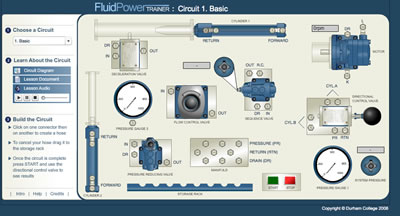 The Fluid Power Trainer learning object