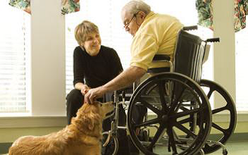 Active person in wheel chair