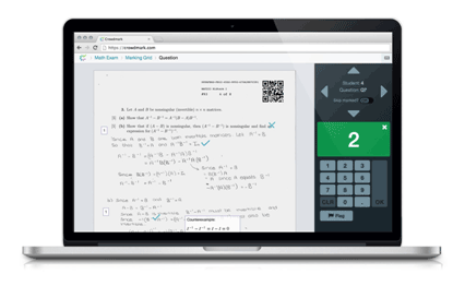 Example of Crowdmark software