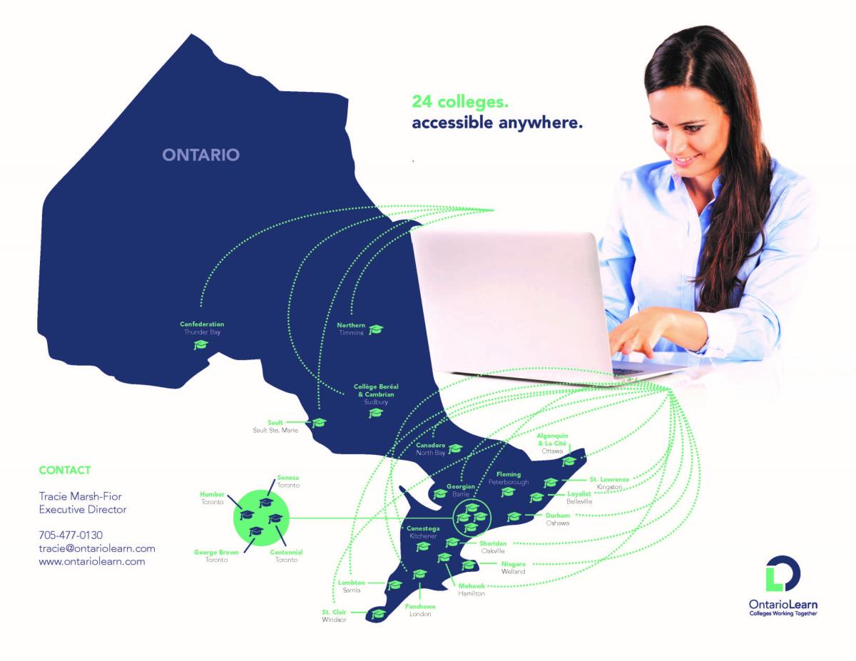 OntarioLearn Promo image. shows accessibility in Ontario