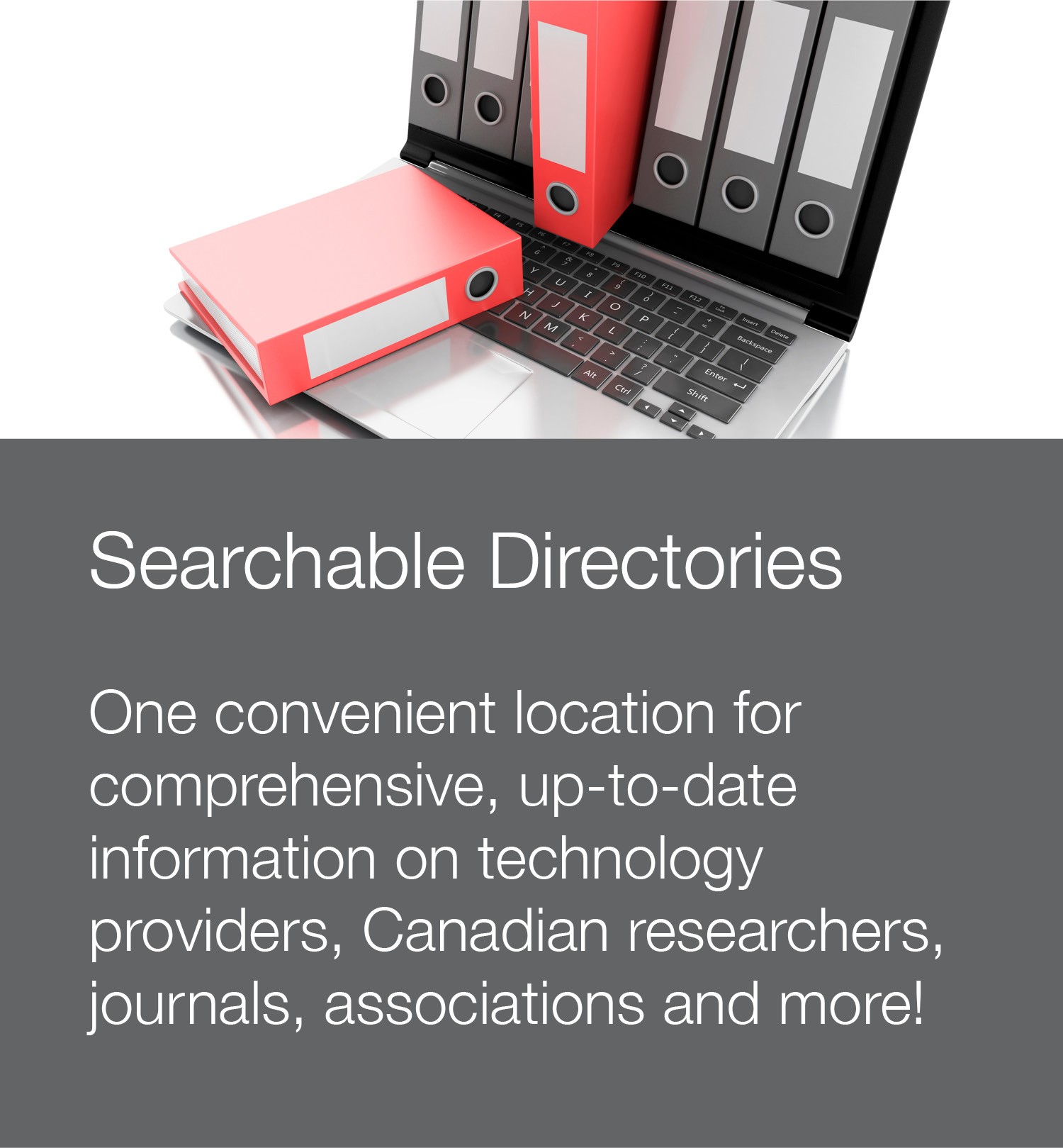 Stock photo to illustrate searchable directories