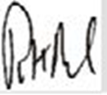 Signature for Ross Paul, CM, PhD
