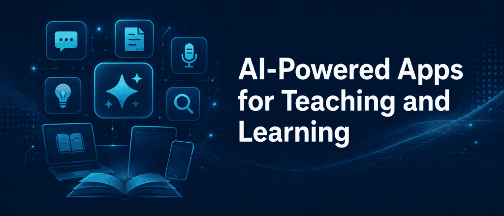 Banner for AI-powered apps for teaching and learning