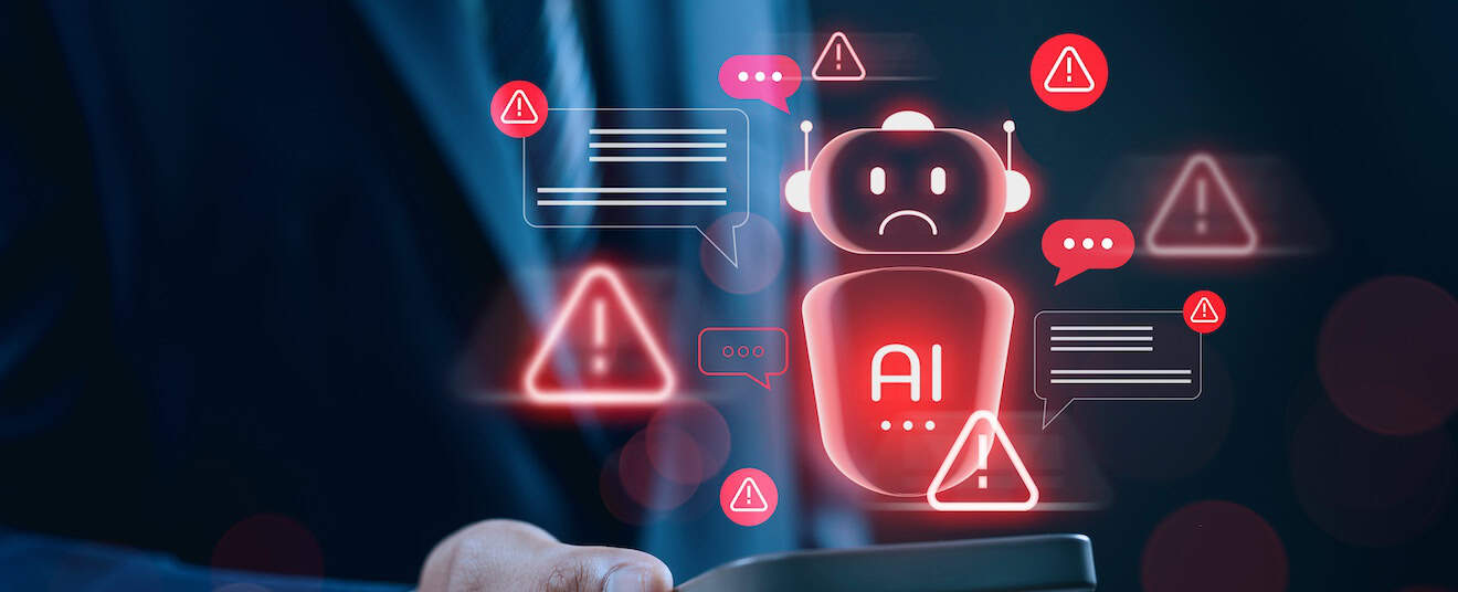 Digital icons for a chatbot with a sad face