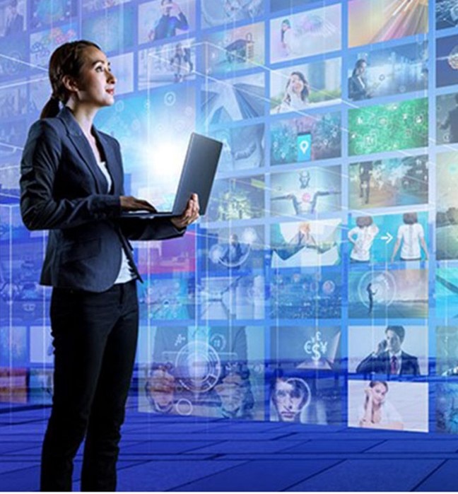 Person with a laptop 