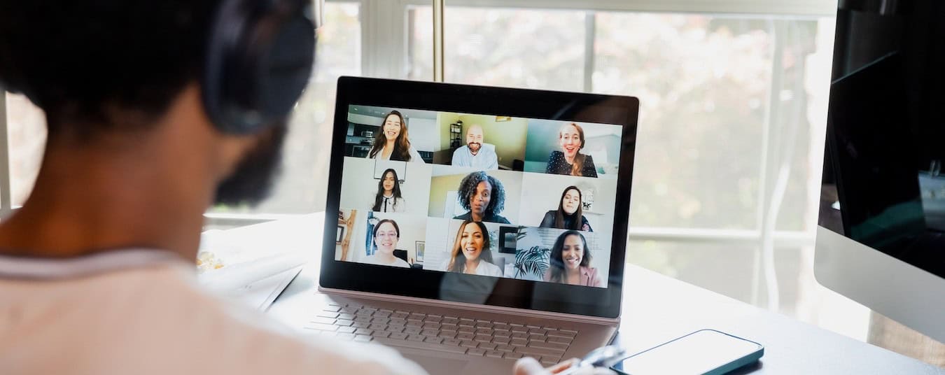 People on a video call.