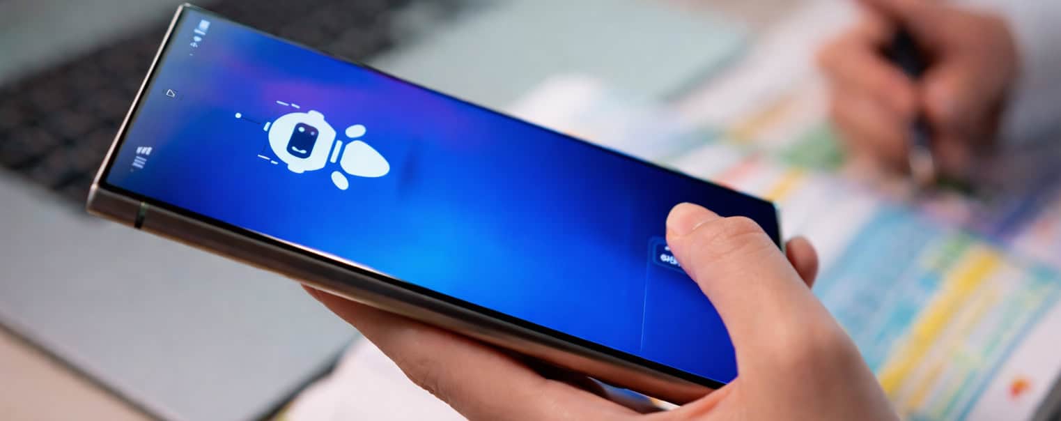 Holding a cell phone