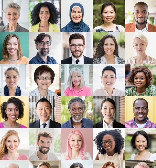 Collage of people from around the world